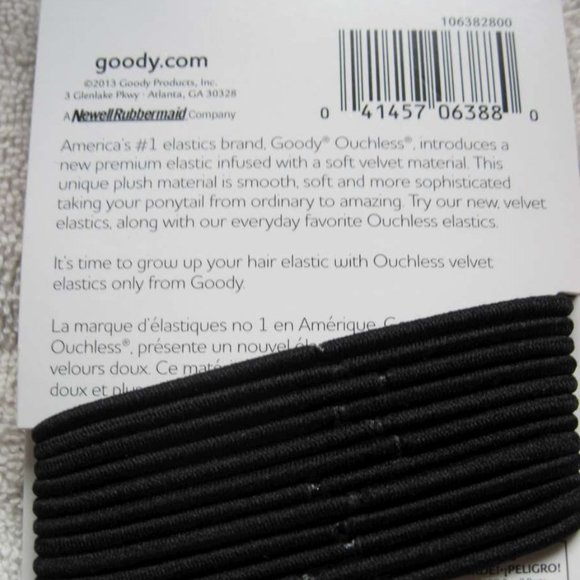Goody Velvet Secure Elastic Hair Band Ponytailers - Picture 12 of 13